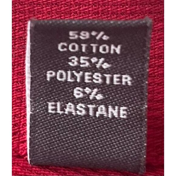 VAN HEUSEN LONG SLV BUTTON-UP DRESS SHIRT, MENS, XL - 17/17-1/2. (34-35), RED - Picture 10 of 11